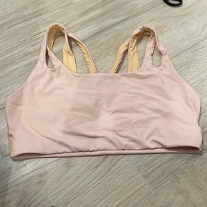 Athleta - Warrior Cross Bra - Size XL - Color Light Pink/Light Orange